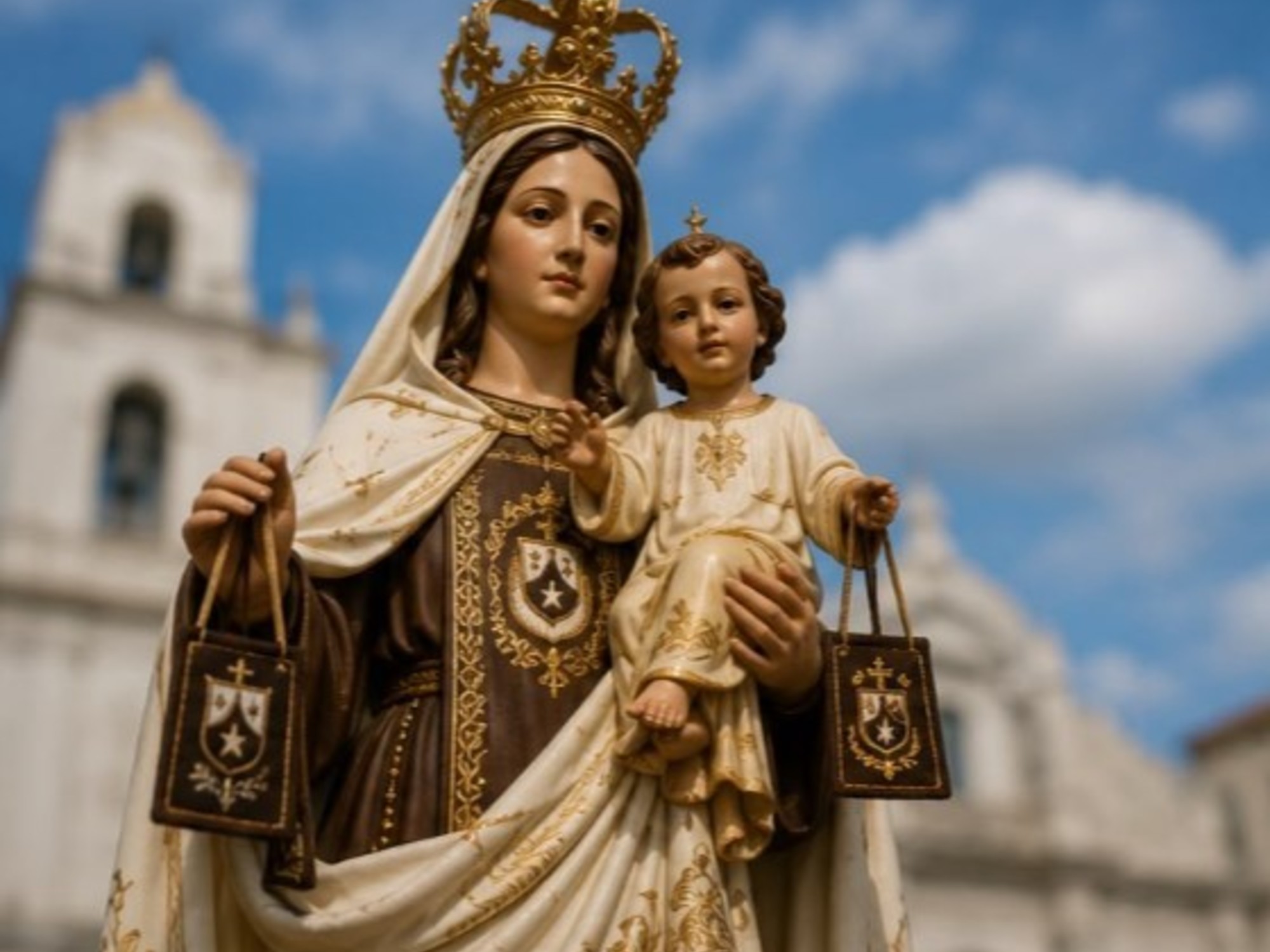 Procesión en honor a la Virgen del Carmen. Foto: Clarín