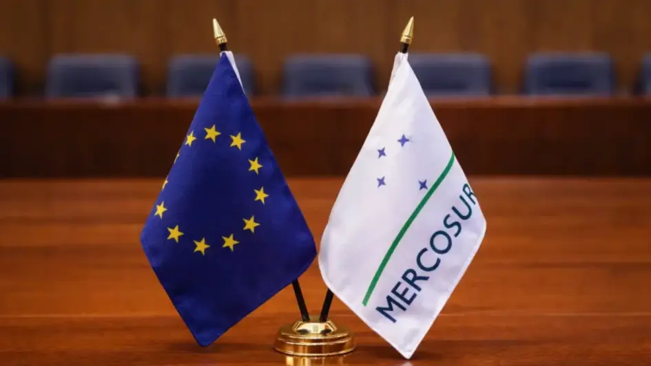 Reunión de cancilleres del Mercosur en Montevideo sobre el acuerdo con la Unión Europea. Imagen: Presidencia de la República / Cancillería