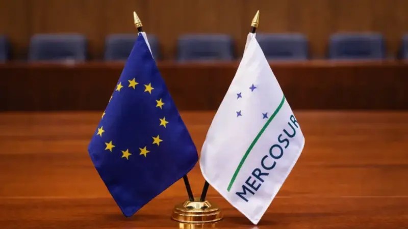 Reunión de cancilleres del Mercosur en Montevideo sobre el acuerdo con la Unión Europea. Imagen: Presidencia de la República / Cancillería