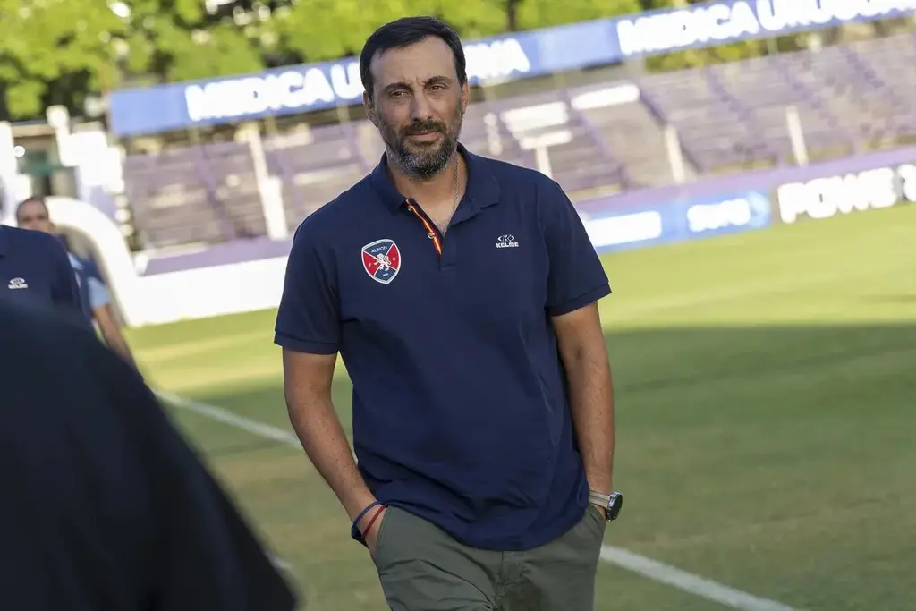 Federico Nieves, entrenador de Albion, en febrero de 2026 (archivo). Foto: Rodrigo Viera Amaral