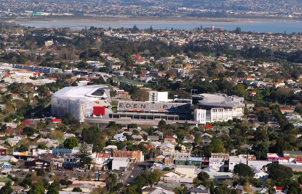 El estadio Eden Park, en Auckland, visto desde el monte Eden (archivo). Foto: Researchassistant101 / Wikimedia Commons (CC BY-SA 3.0) (archivo)
