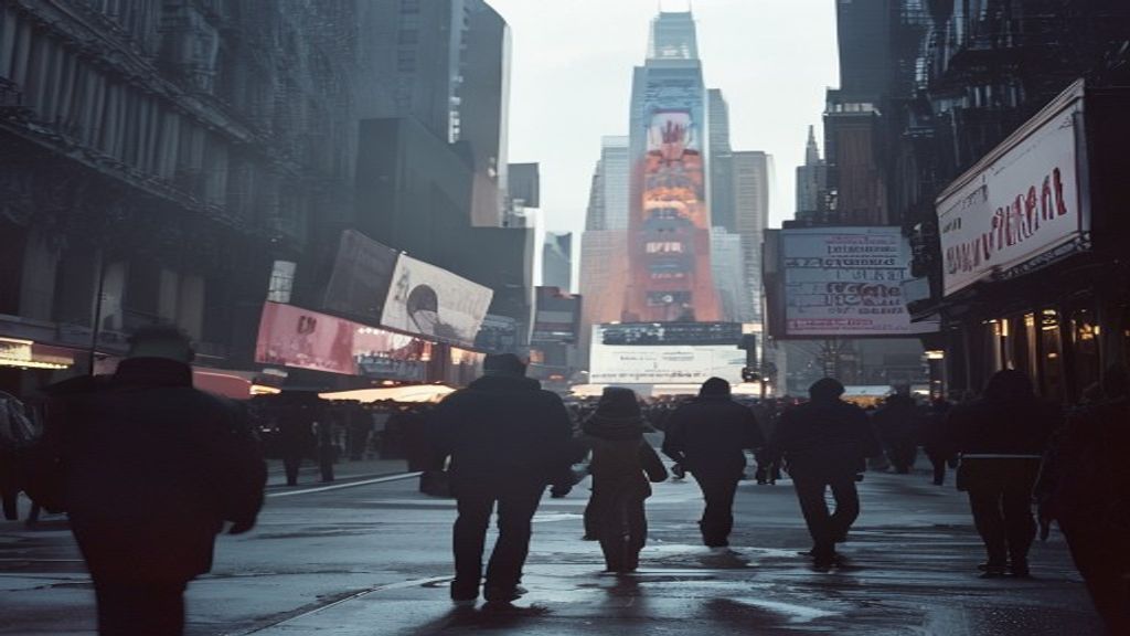 Teatro de Broadway con cartel de 'Cats: The Jellicle Ball'