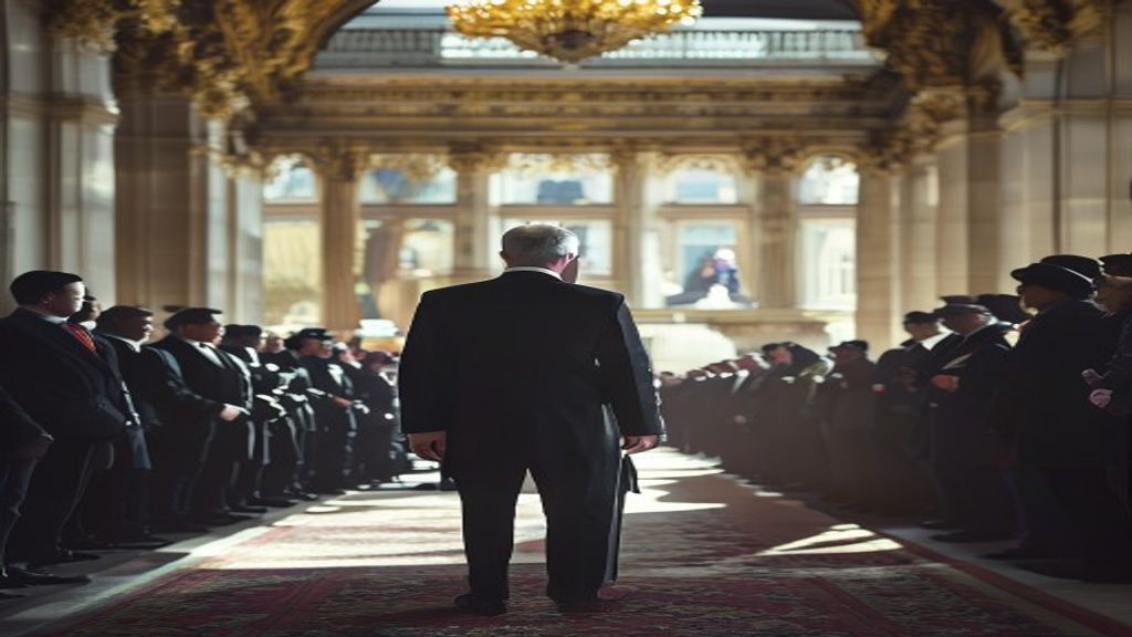 Andy Burnham saliendo del Palacio de Buckingham