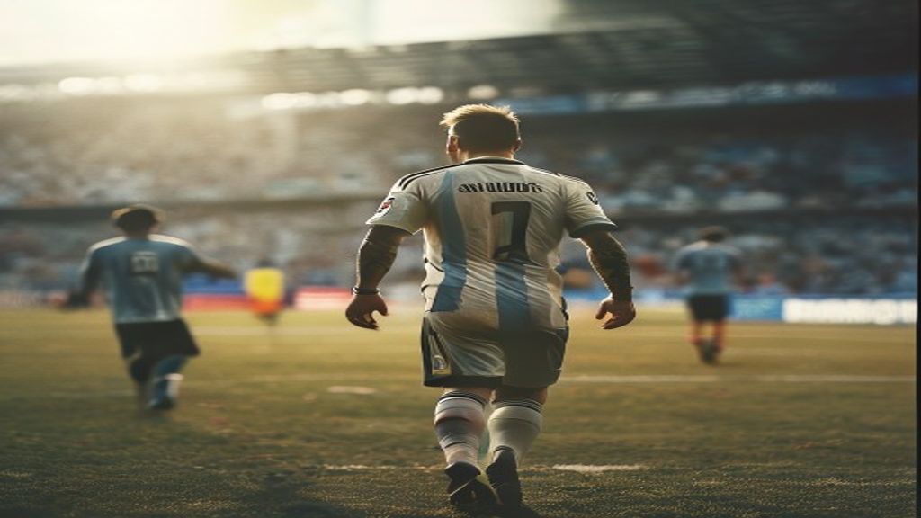 La Selección argentina en el campo de juego