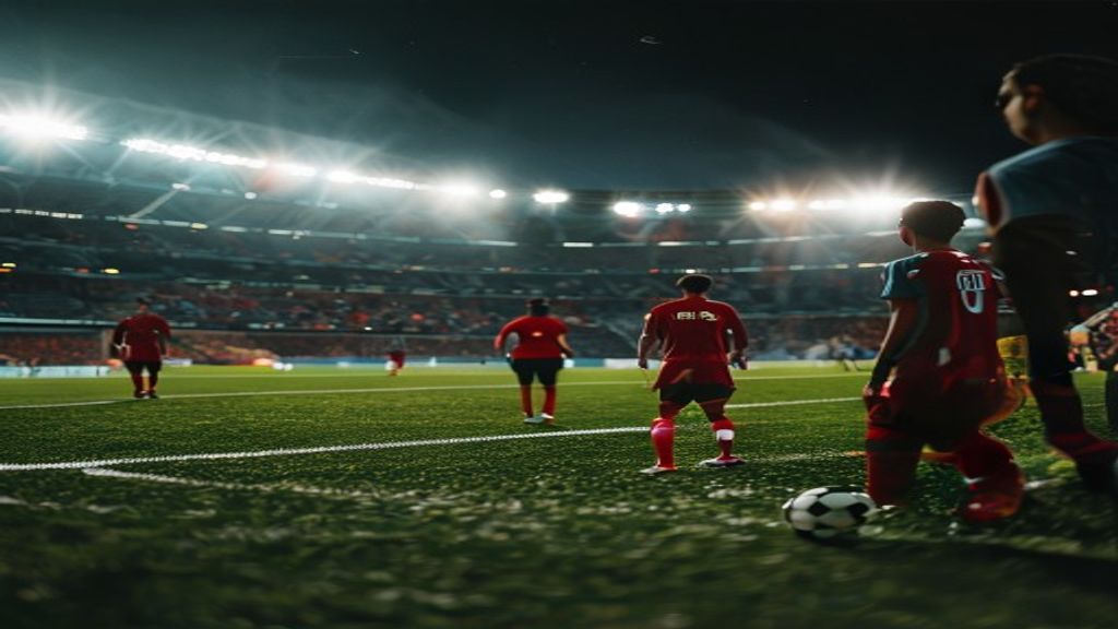 La Selección Argentina y la Selección España en el campo de fútbol