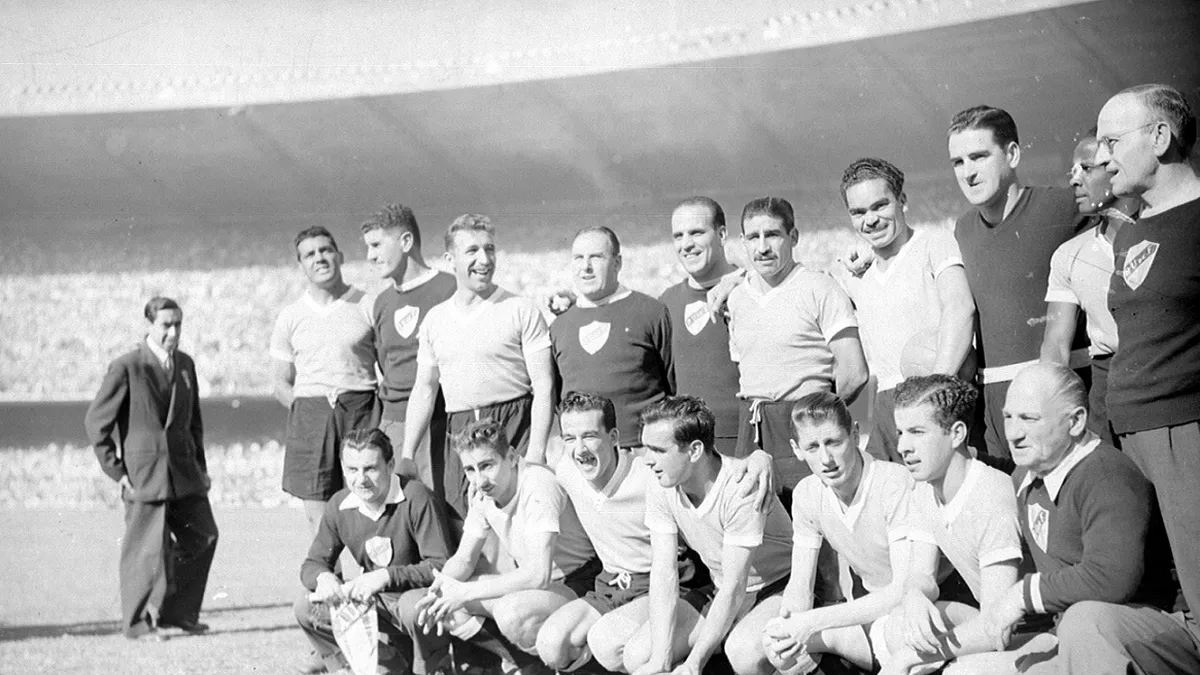 Partido de fútbol con jugadores del Atlético de Madrid y la selección argentina y española. Foto: El Observador