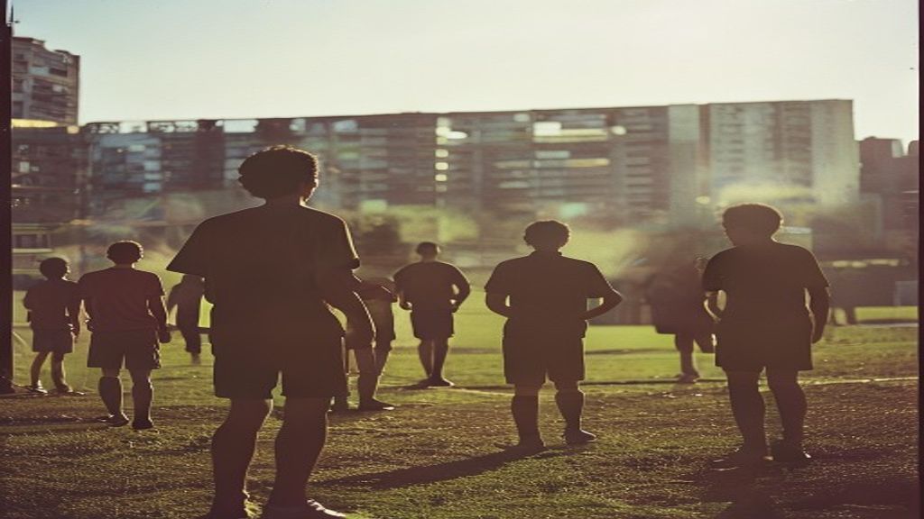 Jóvenes futbolistas entrenando en La Masía