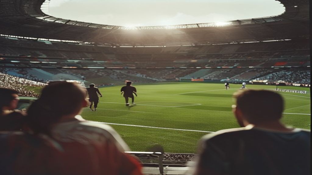 Partido de fútbol en un estadio argentino