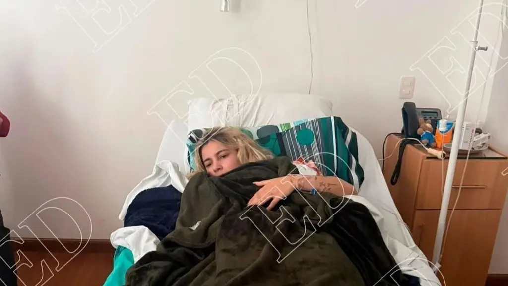Tatiana Marset, internada en la clínica donde se revisó su prisión domiciliaria. Foto: El Deber