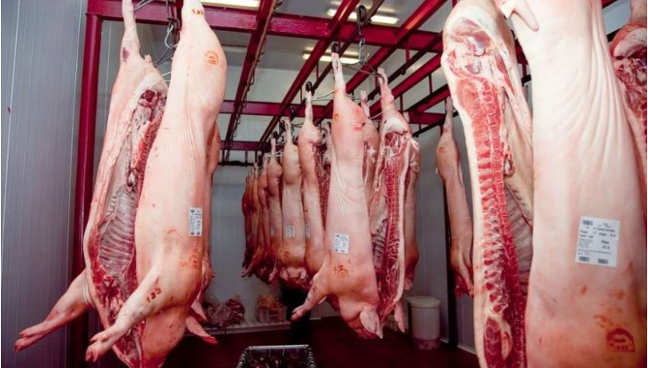 Vista aérea de una gran planta de procesamiento de carne en Brasil. Foto: El País