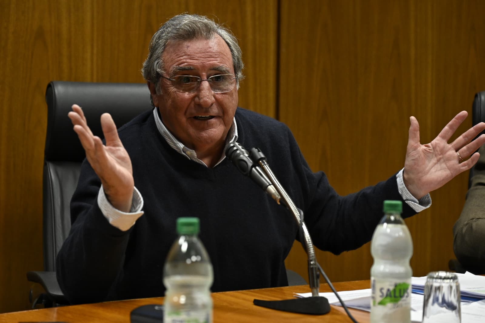 Armando Castaingdebat defendiendo decisiones en la comisión investigadora. Foto: El País