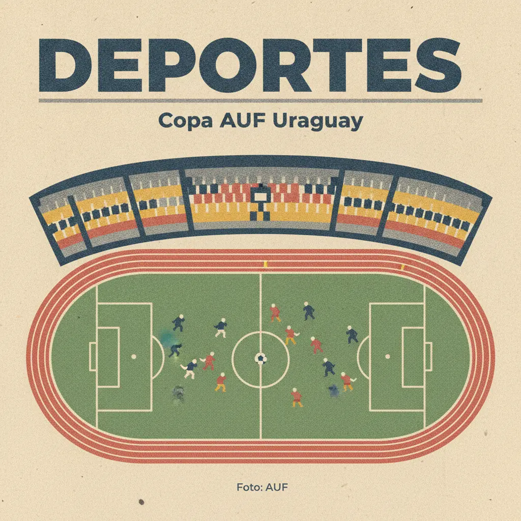 Ilustración editorial: Copa AUF Uruguay: Peñarol visita a Atenas en Maldonado y Nacional va al Saroldi. Nación UY
