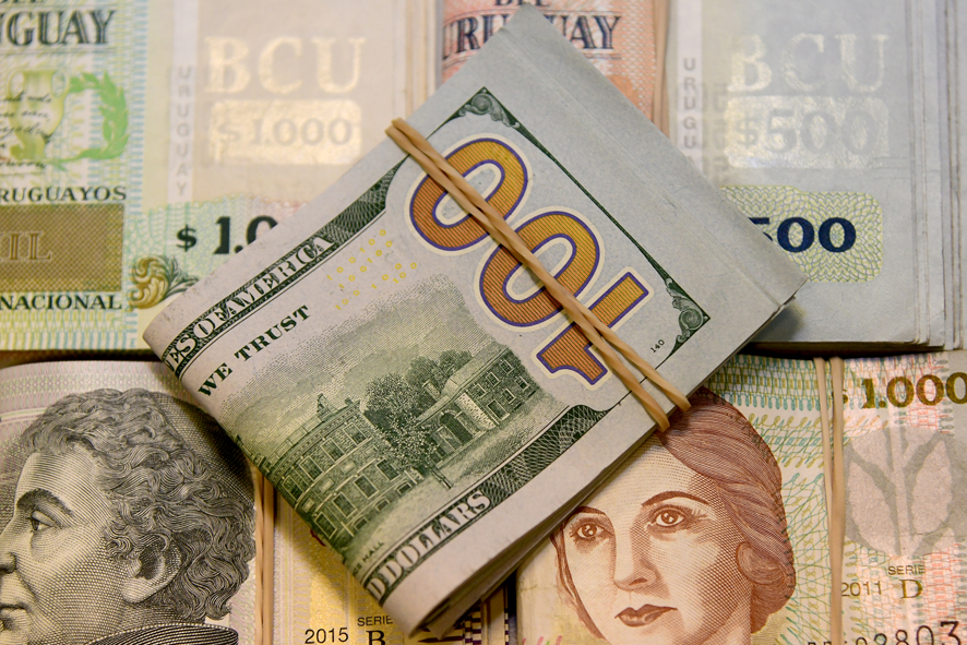 Cotización del dólar en Uruguay. Foto: El País