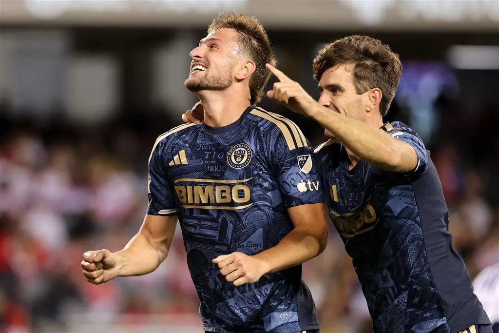 Bruno Damiani celebra un gol con la camiseta del Philadelphia Union. Foto: El País