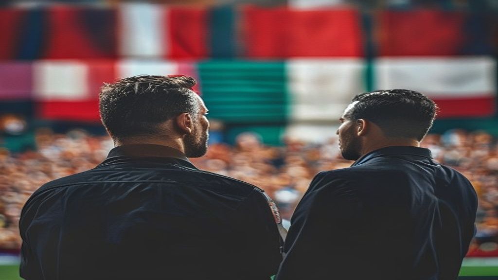 Entrenador de fútbol francés en conferencia de prensa