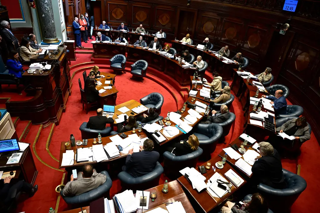 La Cámara de Senadores, en sesión, en una imagen de archivo. Foto: El País