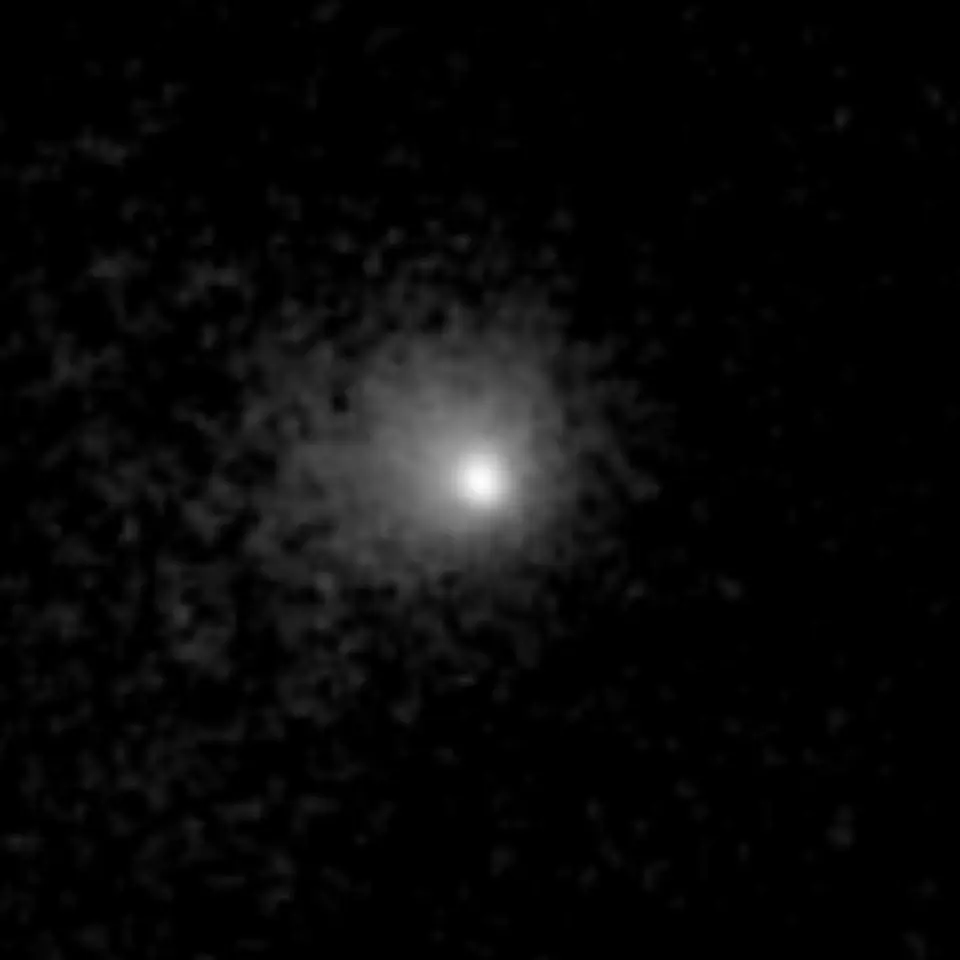 El cometa, en una imagen del telescopio Euclid. Foto: ESA
