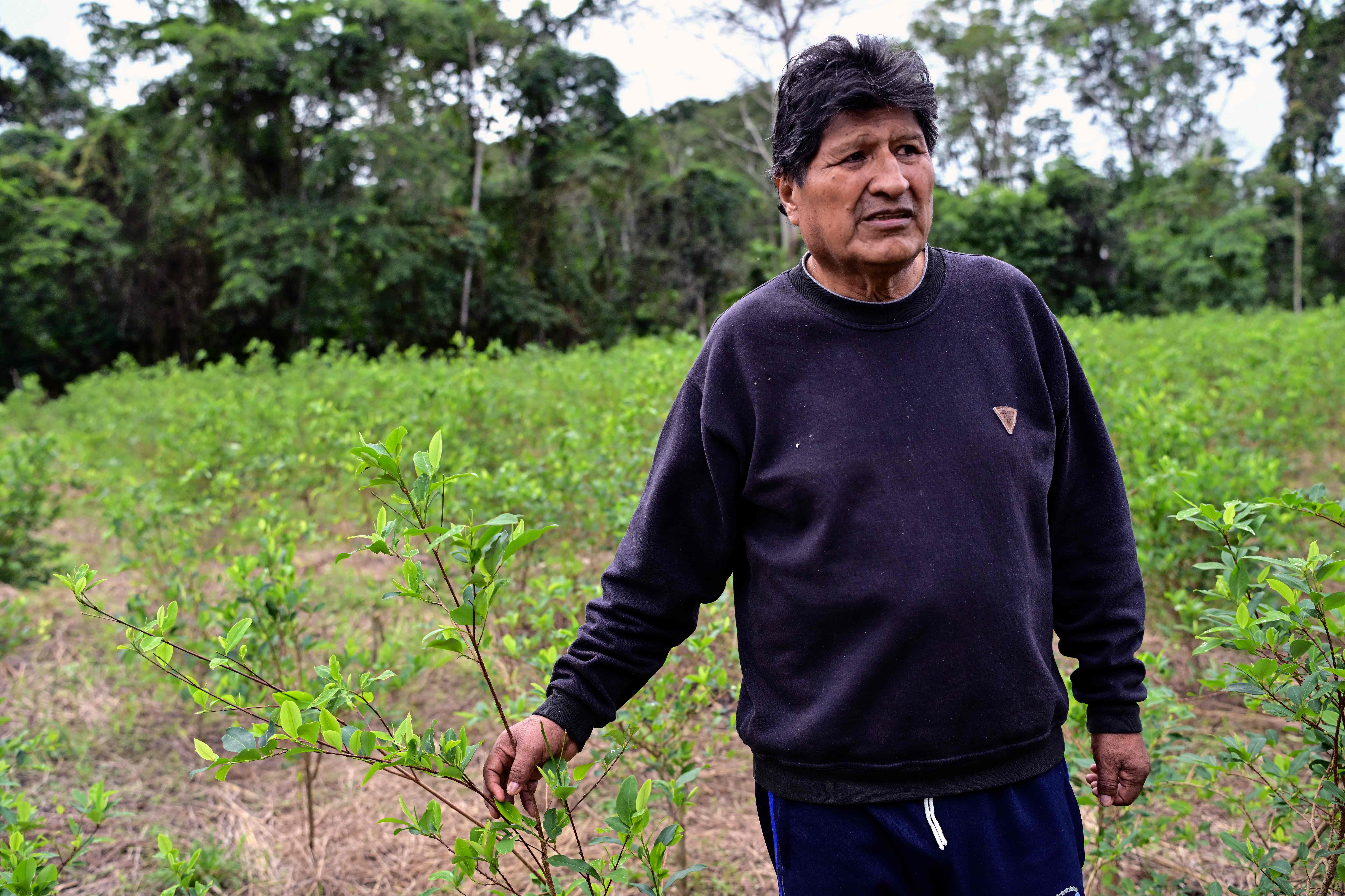 Evo Morales en una protesta en Bolivia. Foto: Clarín