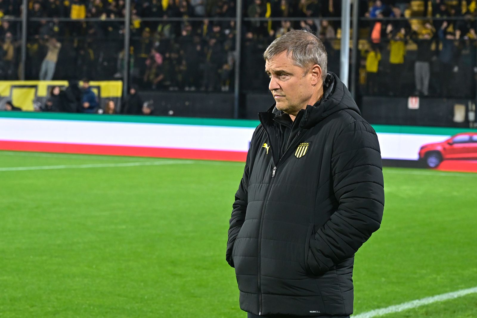 Diego Aguirre, DT de Peñarol, en la previa de la final del Intermedio. Foto: El País / Leonardo Mainé