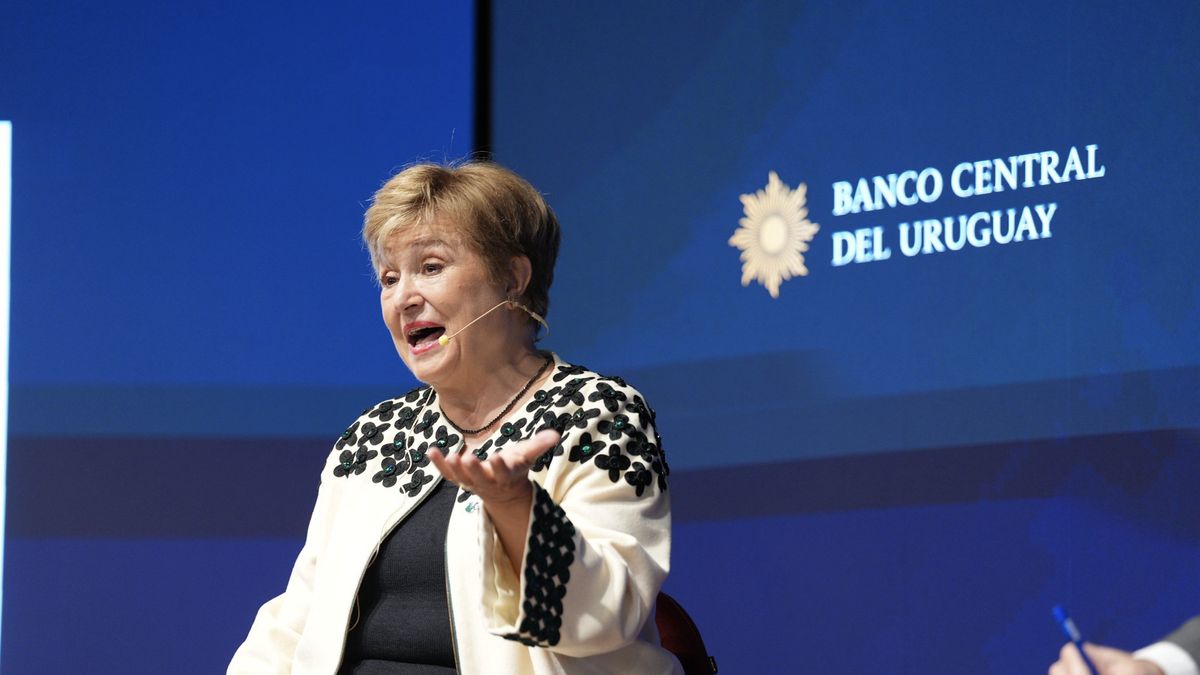 Kristalina Georgieva, directora gerente del FMI, durante su agenda pública. Foto: Ámbito