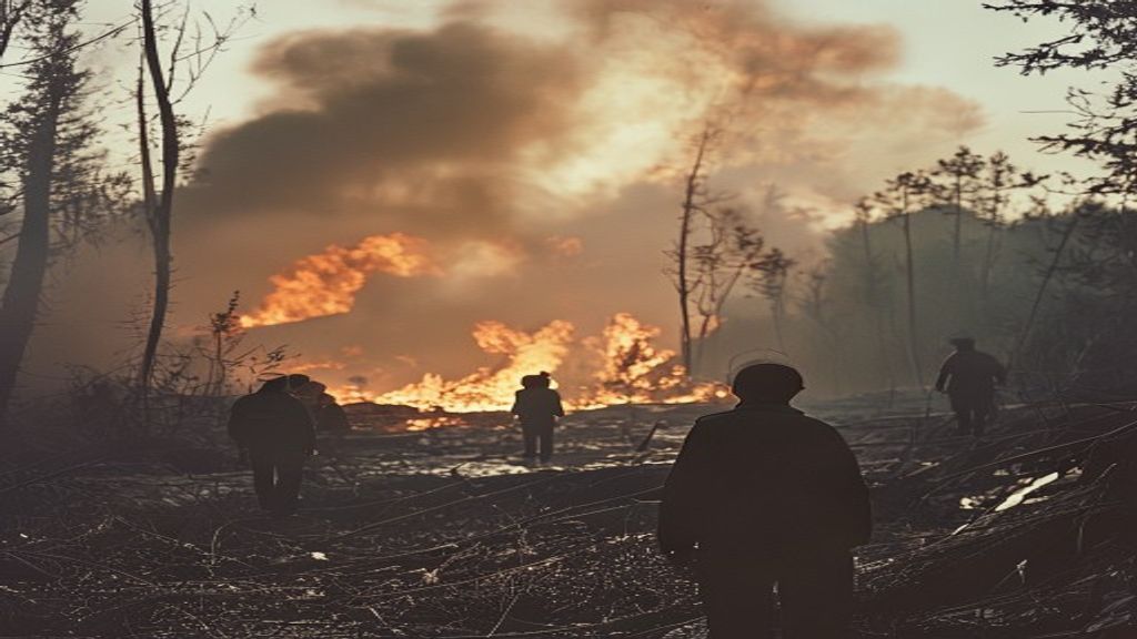 Incendio forestal en Almería, España