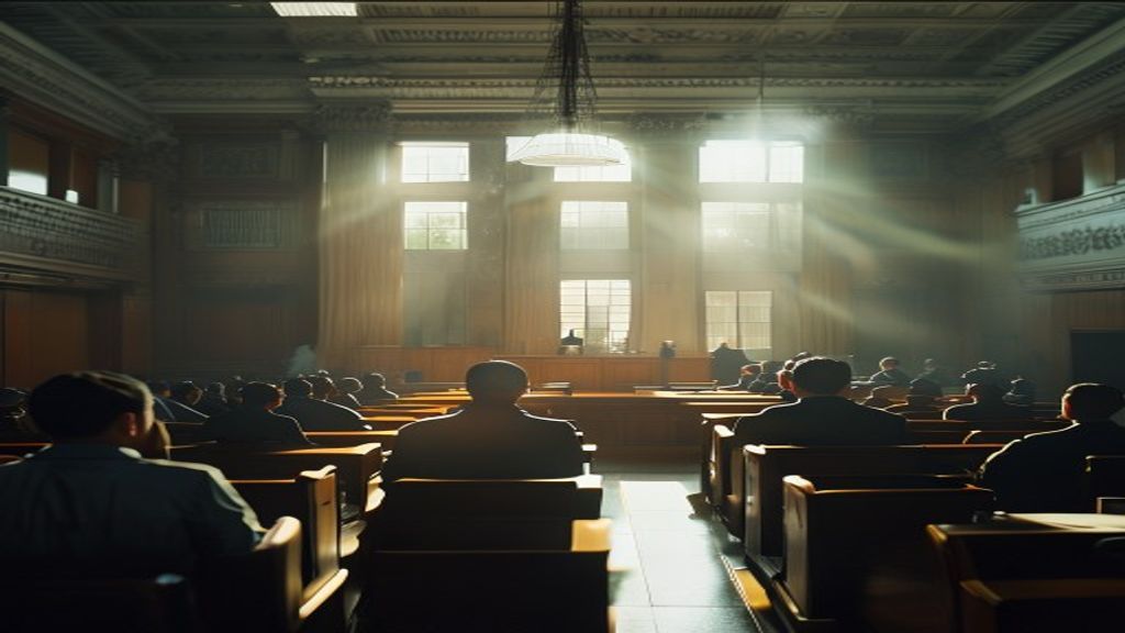 Sala de tribunal federal en Miami
