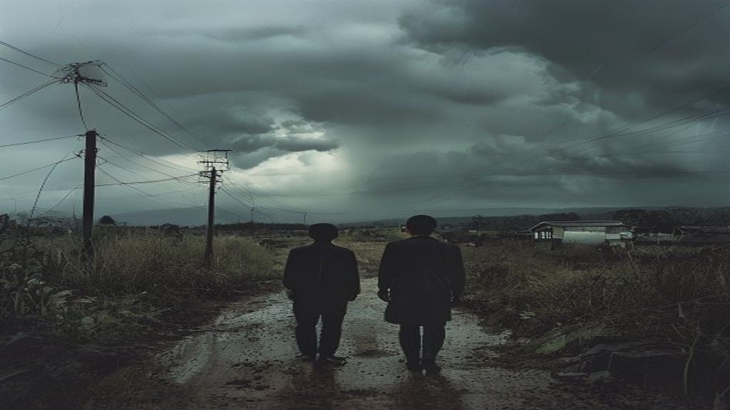 Tormenta en una zona rural de Uruguay