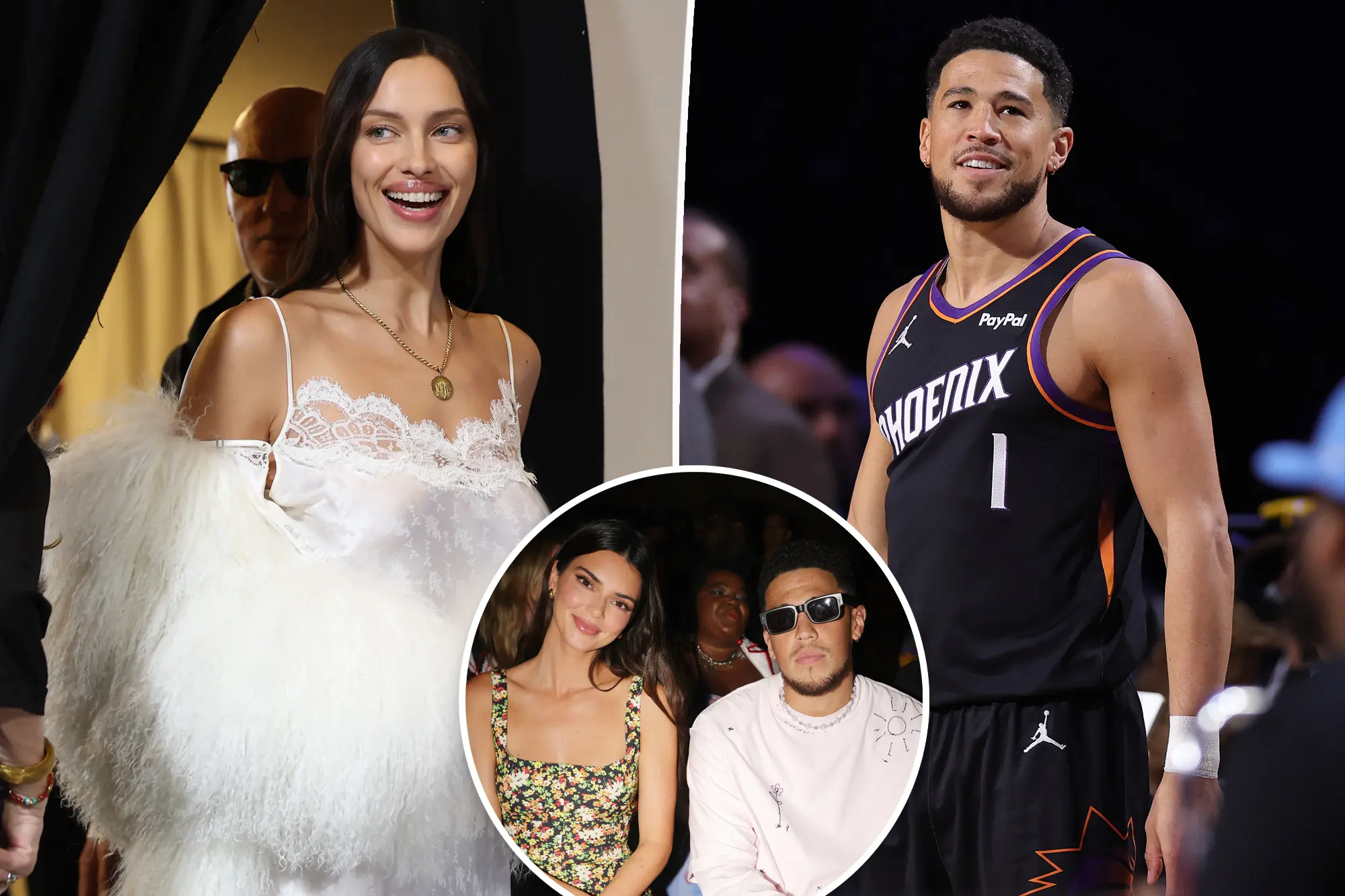 Irina Shayk y Devin Booker en un evento de verano en Hamptons, generando rumores de romance. Foto: New York Post