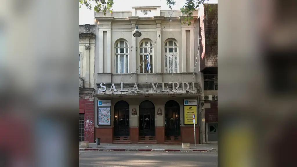 Fachada de la Sala Verdi, en Barrio Sur, Montevideo. Foto: Ezarate / Wikimedia Commons (CC BY-SA 4.0) (archivo)