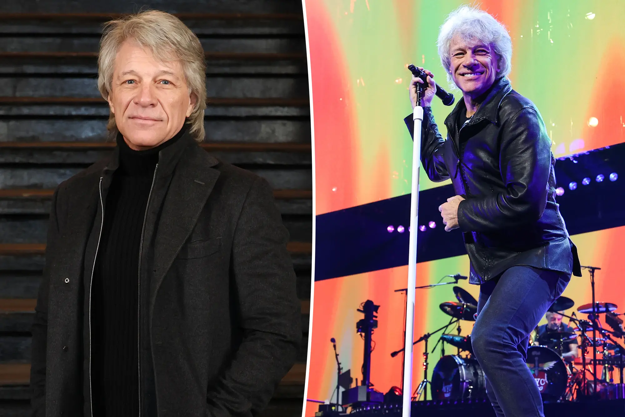 Escena de un concierto en el Madison Square Garden con una banda de rock en el escenario. Foto: New York Post