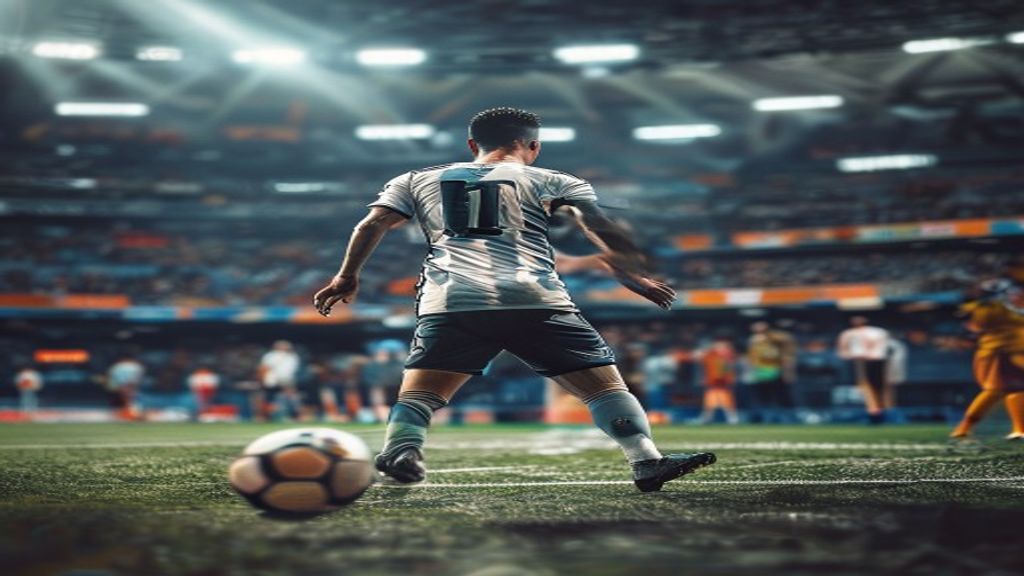 Julián Álvarez en acción durante un partido