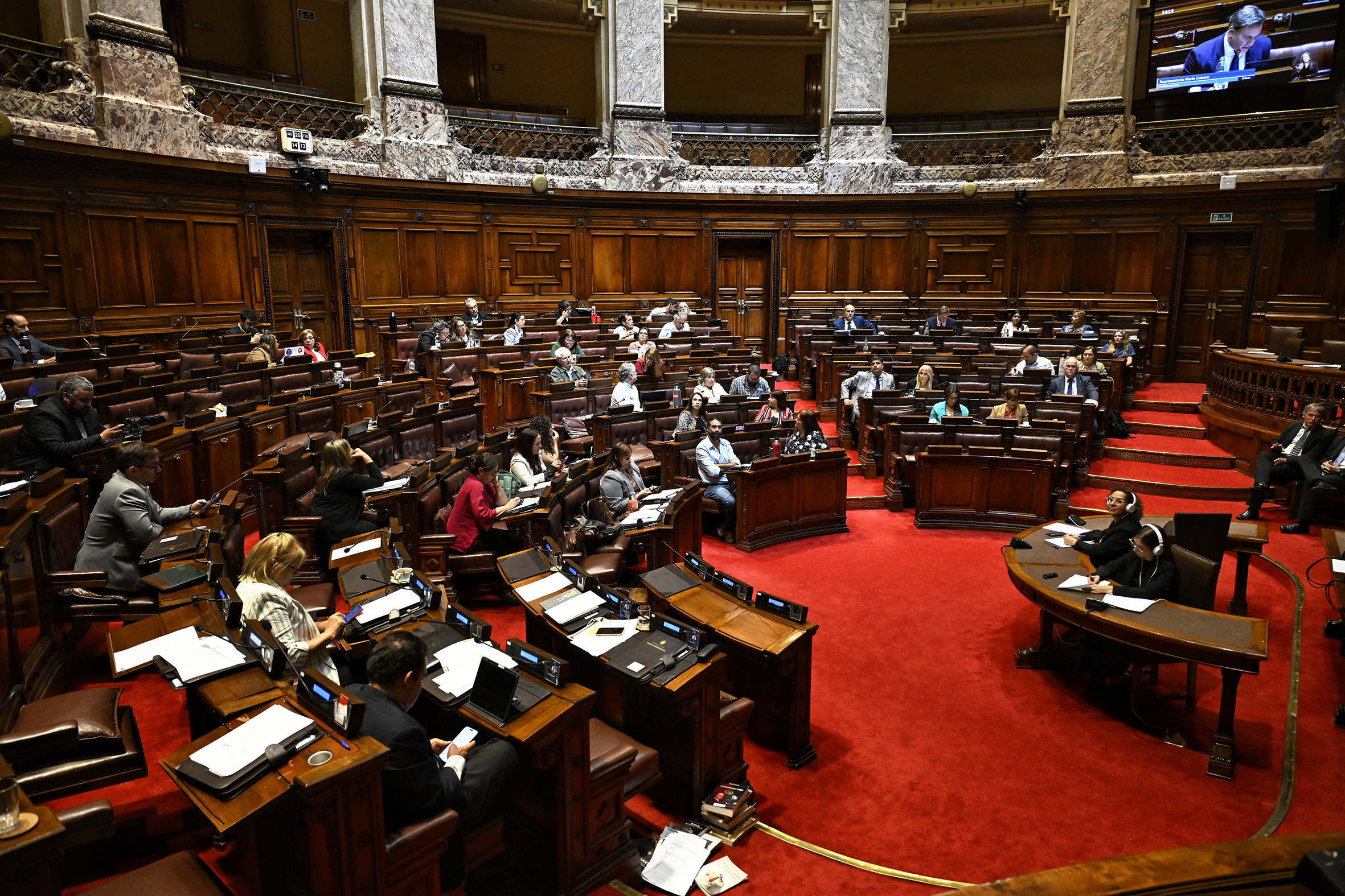Sesión parlamentaria en Uruguay sobre transparencia y ética pública. Foto: El País