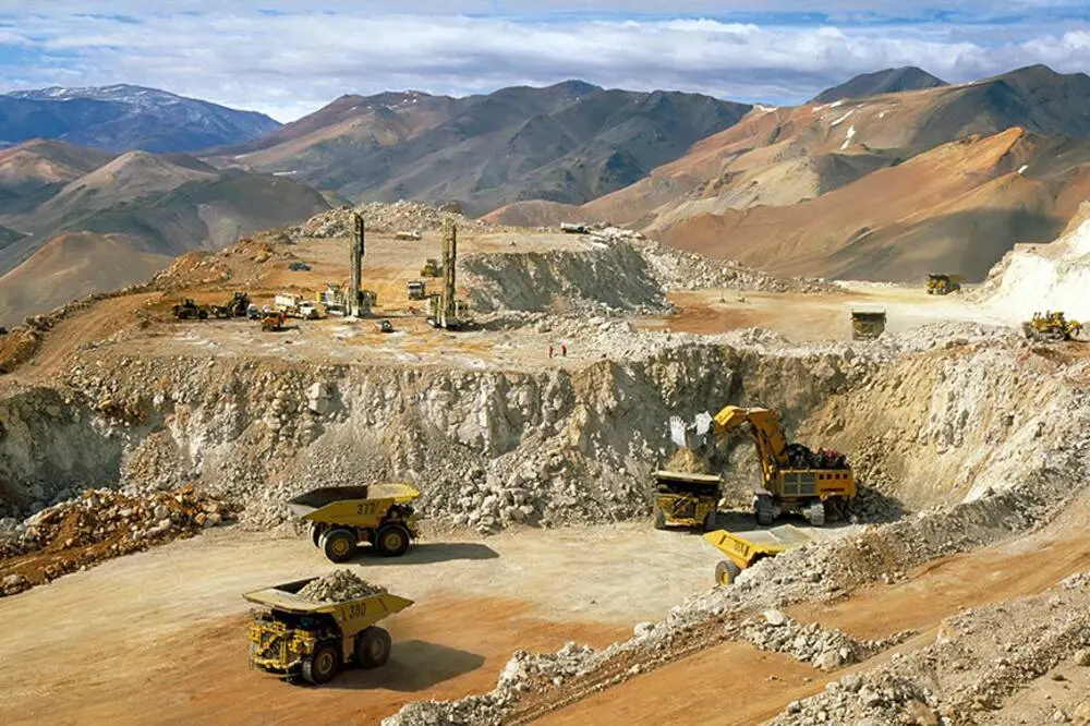 La mina Veladero, de Barrick, en San Juan, en una imagen de archivo. Foto: La Nación