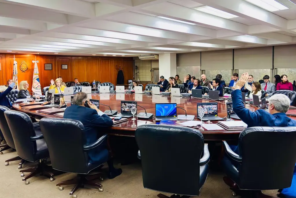 Una votación en una sala del Consejo de la Magistratura. Foto: La Nación
