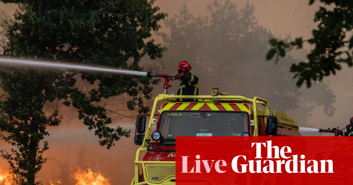 Incendio forestal en Francia o España. Foto: The Guardian