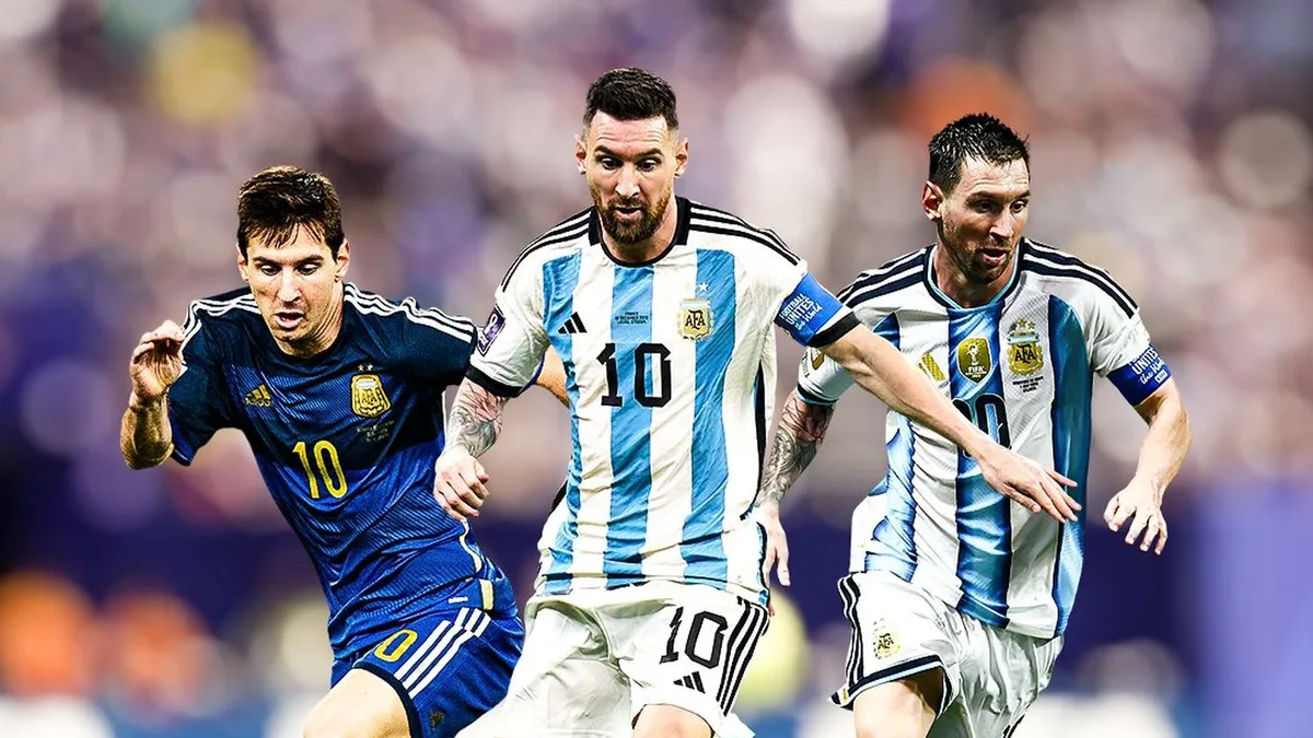 Lionel Messi en un partido de la Selección Argentina. Foto: Ámbito