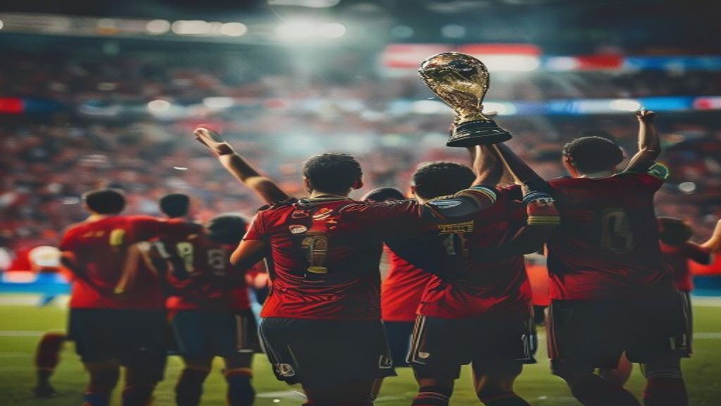 Jugadores españoles celebrando su victoria en el Mundial 2026