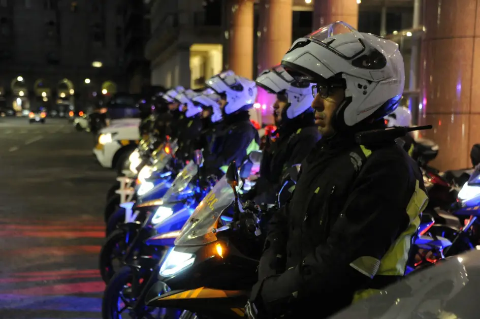 Policía Caminera lista para los controles de tránsito de la Noche de la Nostalgia 2026. Foto: Ministerio del Interior