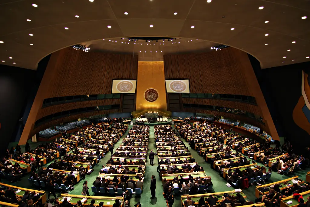 Salón de la Asamblea General de las Naciones Unidas en Nueva York. Foto: Wikimedia Commons