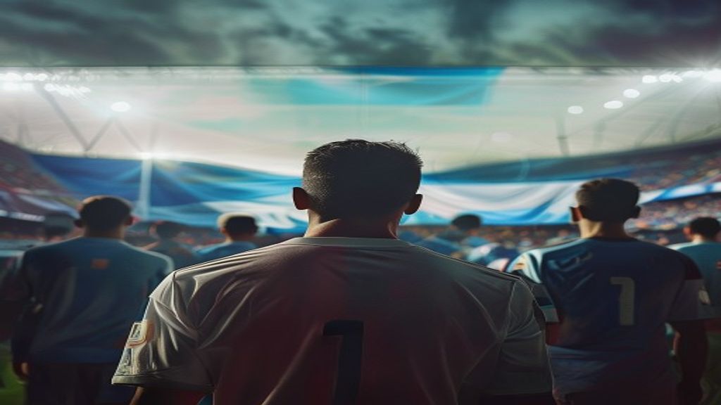 Bandera de las Islas Malvinas en el Mundial