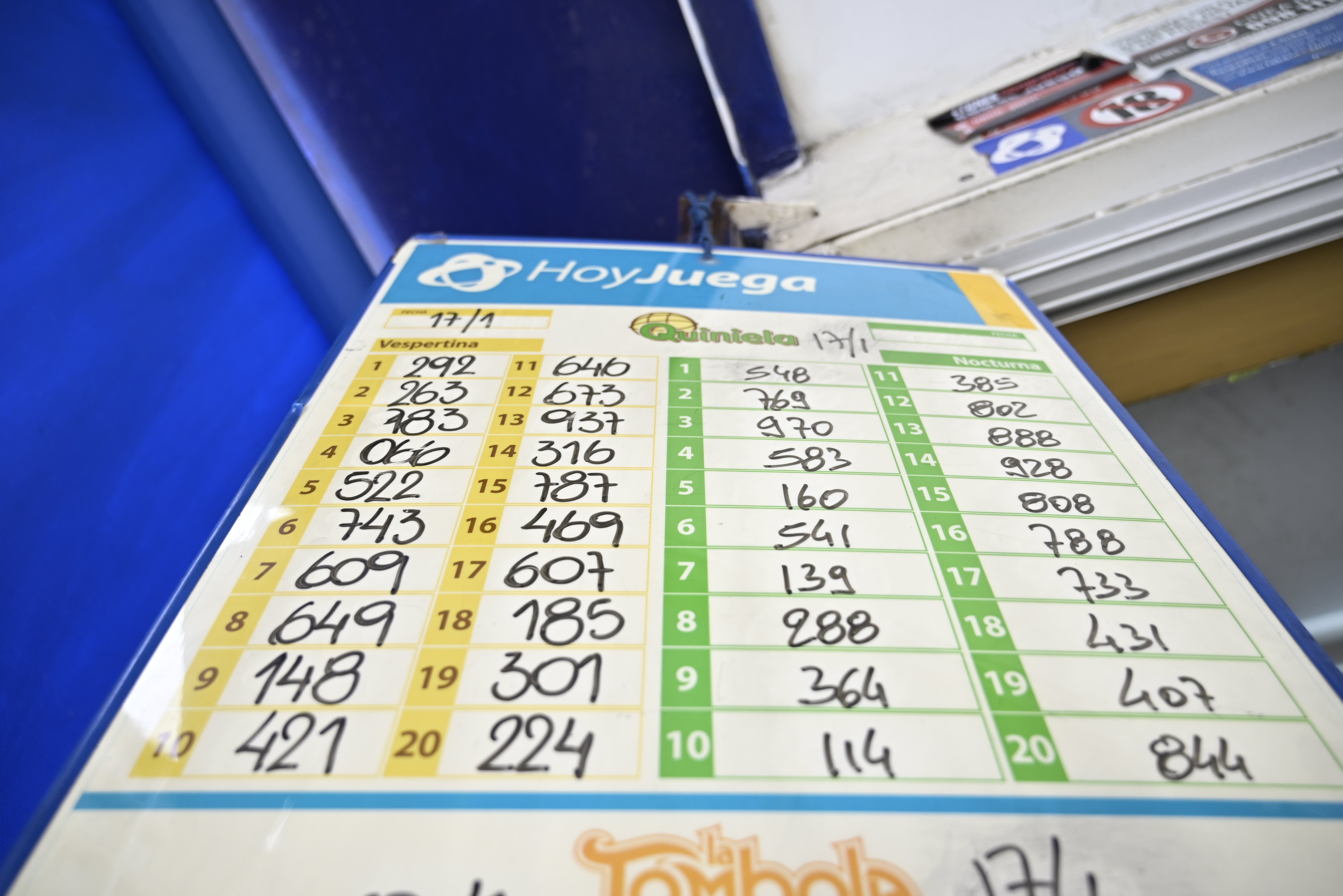 Sorteo de Quiniela en Uruguay. Foto: El País