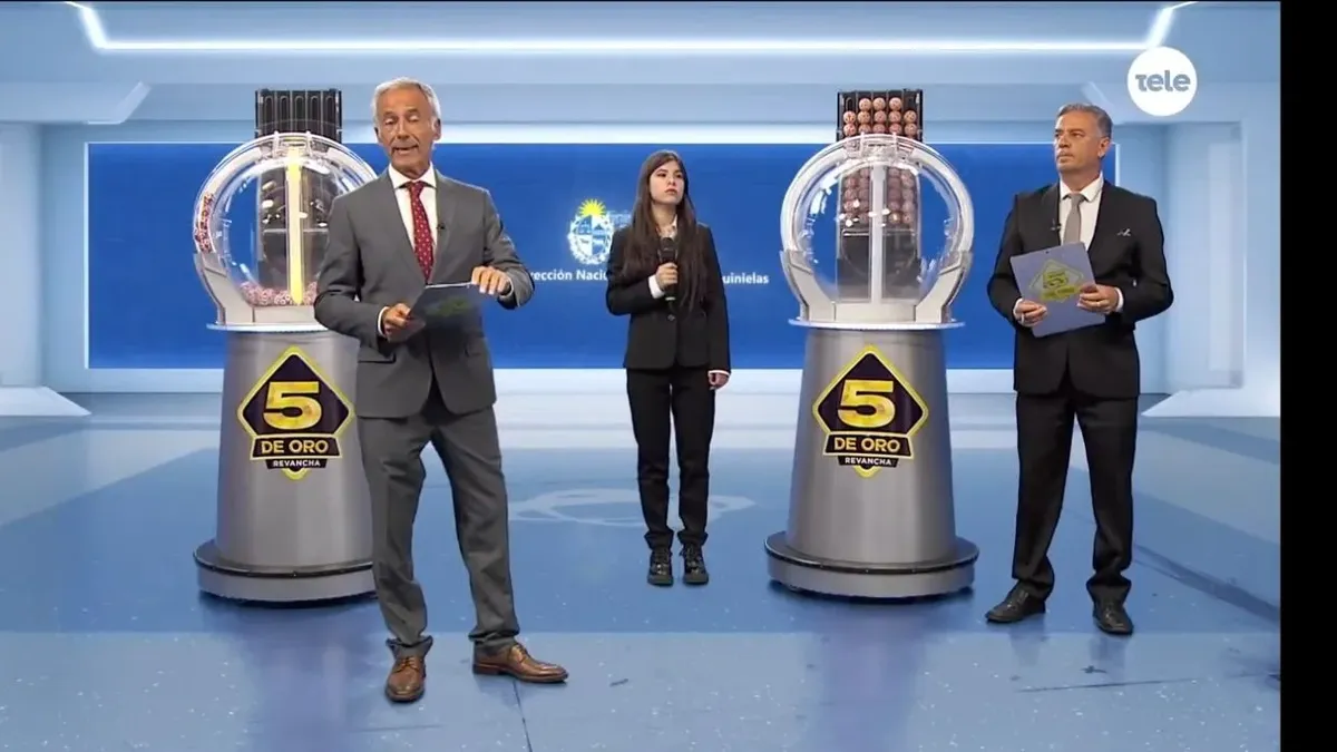Sorteo del 5 de Oro en Uruguay. Foto: El Observador