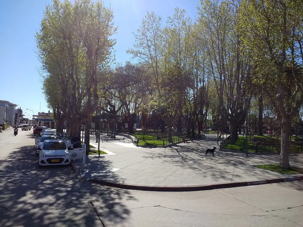 La plaza Independencia, en el centro de la ciudad de Rocha. Foto: Mx. Granger / Wikimedia Commons (CC0) (archivo)