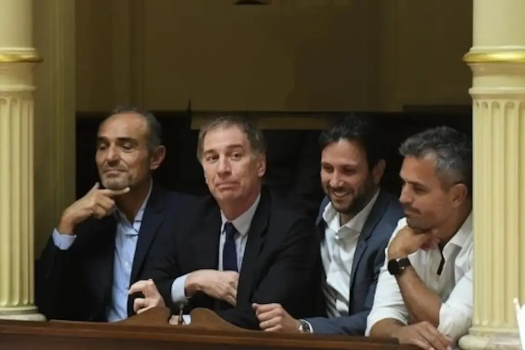 Diego Santilli, en el palco del Senado, en una imagen de archivo. Foto: La Nación