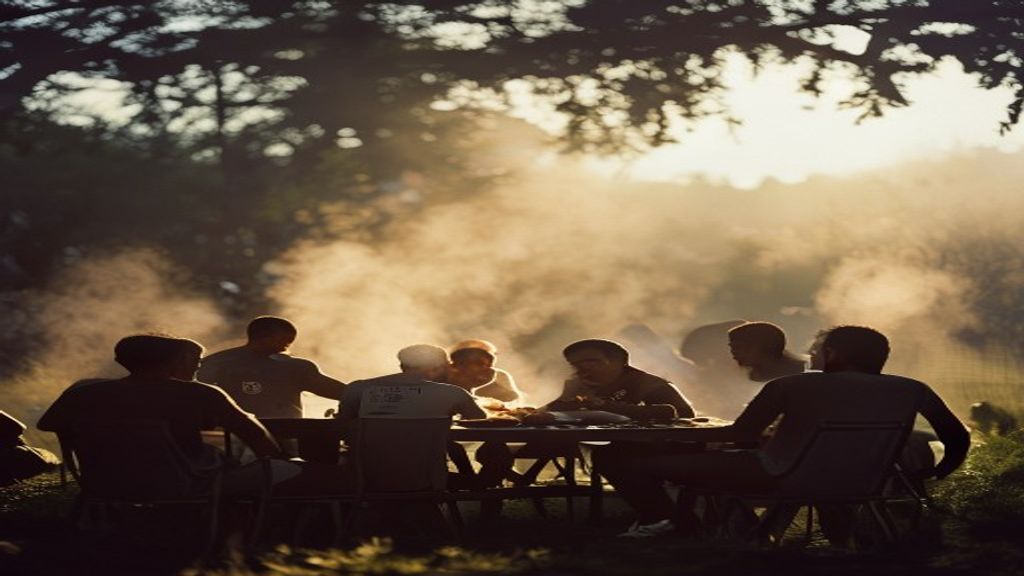 Jugadores de la Selección argentina disfrutando de un asado previo a la final del Mundial 2026