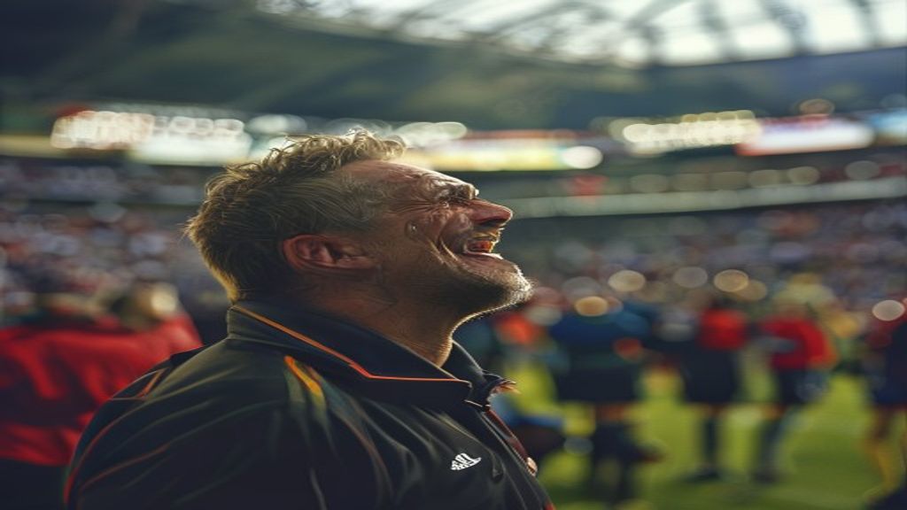 Árbitro esloveno emocionado