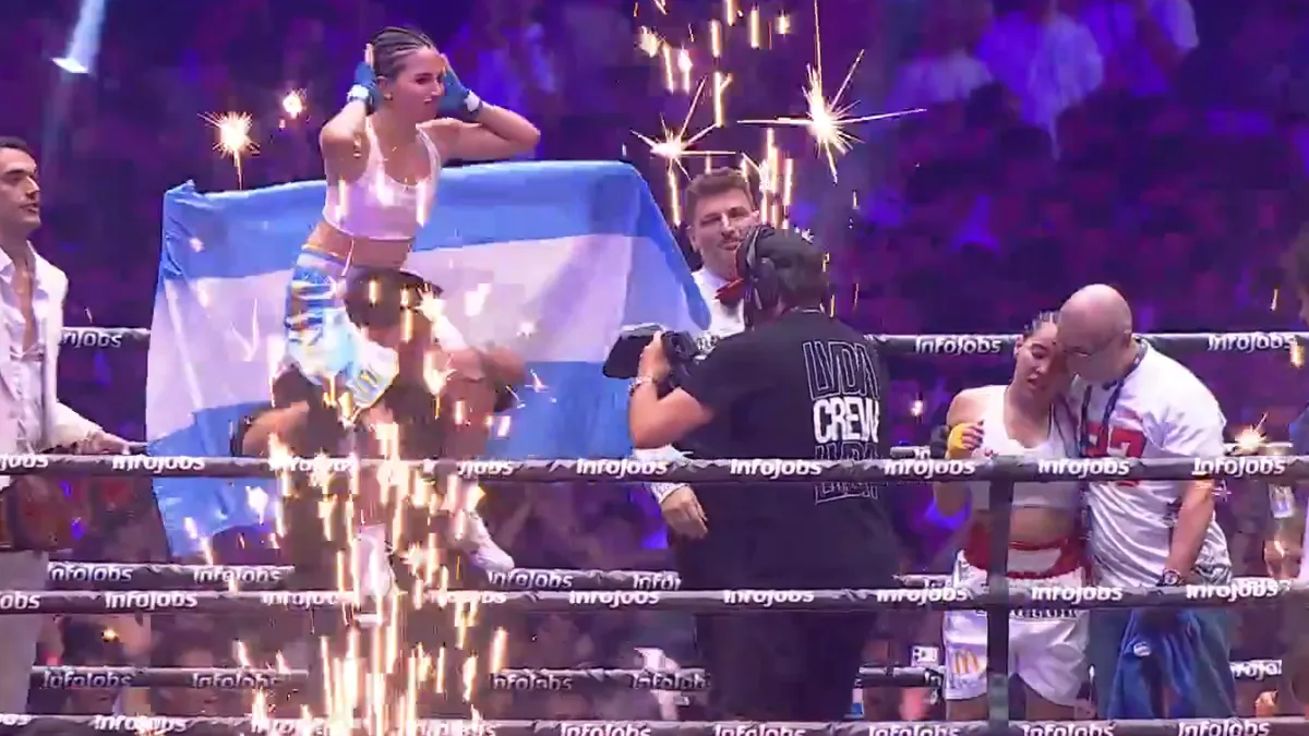 Angie Velasco, streamer argentina ganadora del sexto combate.